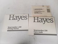 Vintagte Hayes Smartmodem 1200 Box Only + Manual Halt & Catch Fire Prop HACF