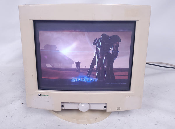 Vintage Gaming Gateway EV700-7000965 YE0711-01 16" CRT VGA Computer Monitor 1998