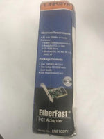 Linksys LNE100TX10/100 EtherFast PCI Adapter Ethernet Card Desktop Computer