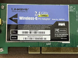 Linksys WMP54G Wireless-G PCI Adapter Card 2.4GHZ No Antenna