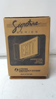 NEW Lithonia F2ES1R EL N Signature Series Emergency Light Exit Sign