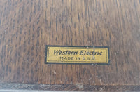 Vintage Western Electric Wooden Electrical Box Halt & Catch Fire Prop HACF