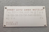 Leitz Wetzlar 301-184.001 GMBH 2769 Camera Microscope Control Unit