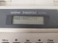 Brother 4100e IntelliFAX Monochrome Laser Copier Printer Fax Page Count: 32749