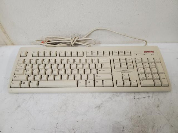 Vintage Compaq Computer Corp 166516-001 PS/2 Mechanical Computer Keyboard