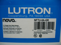 Lutron Nova NFTU-5A-GR 120 V 5 A Single Pole Slide Dimmer Gray