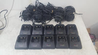 Lot of 10 Motorola NTN7212B 9928MP Radio Battery Charger w/ Adapter