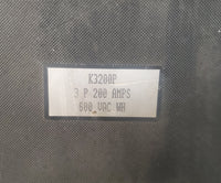 Westinghouse K3200P Circuit Breaker 200 Amp 600 Volt