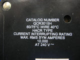 Cutler Hammer QCR3015H 240V 15A 3 Pole Circuit Breaker 15 Amp Din Rail Mount