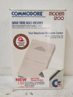 NEW Commodore Modem 1200 Baud for C64 128 VIC-20 SX-64 64C Sealed in Box HACF