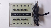 Califone Model 1218AV-PY Monoural 8-position Jackbox With 1/4" & 3.5mm