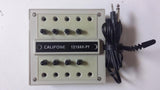 Califone Model 1218AV-PY Monoural 8-position Jackbox With 1/4" & 3.5mm
