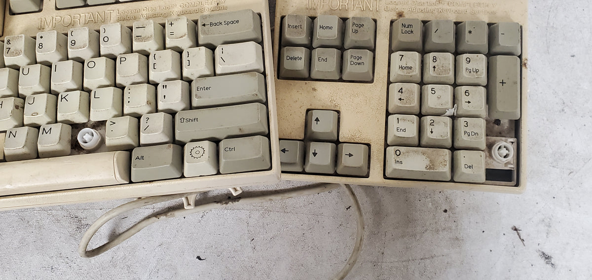 Vintage Comfort Keyboard Systems Ergomagic Mechanical AT/PS2 Keyboard ...