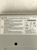 EPSON Powerlite 822+ EMP-822H LCD Multimedia Video Projector Lamp Hours 1028