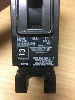 Westinghouse EB1030 Circuit Breaker 30 Amp 120 VAC 1 Pole