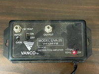 Vanco UVA-25 VHF/UHF/FM TV-VCR Distribution Amplifier