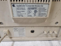 Vintage Apple A2M6021 AppleColor 13" CRT Composite IIe Computer Monitor 1988