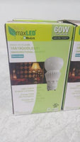 NEW Lot 12 MaxLite 10A19GUDLED41 60W Replacement Dimmable LED Light
