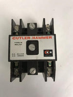 Cutler Hammer D25MB Type M Relay 24 Volt D.C. Coile 4-Pole