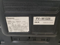 Retro Gaming Panasonic PV-M1328 13" CRT Television Monitor VCR VHS Player 1990