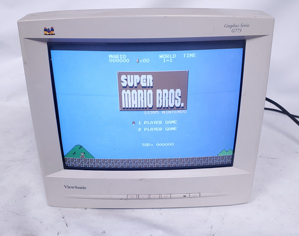 Vintage Gaming ViewSonic G773 VCDT21380-1M 16" CRT VGA Computer Monitor