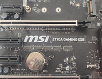 MSI Z170A Gaming M5 Computer Keyboard No CPU or Fan