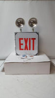 NEW Howard Lighting HL0229BR WLXTE Series Green Exit Sign For Wet Location Combo