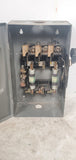 Square D D-323N Safety Switch J-353640 Enclosure w/ 2 Fuses