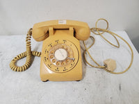Vintage ITT 50046 LR 30M 176 Corded Rotary Wheel Phone Beige