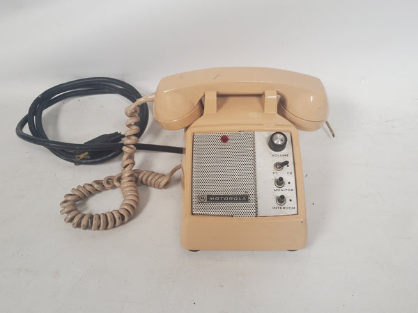 Vintage Motorola ITT T-1380AE Intercom Desk Handset Phone Beige