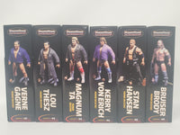 NEW Lot of 6 PowerTown Ultras Premium Collectible Wrestling Action Figure NIB
