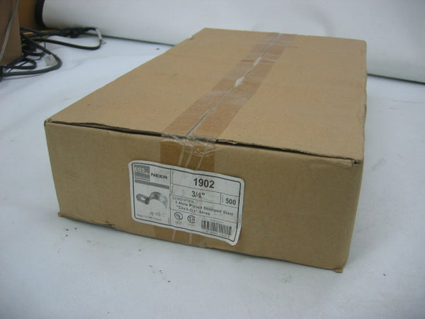 Neer 1-Hole Plated Steel "Click-On" Strap 1902 100 Box