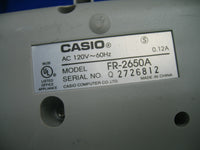 Casio FR-2650A Business/Scientific Calculator Adding Machine.