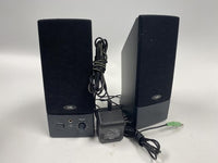 Cyber Acoustics CA Model Wired Computer Speakers With Power Adapter