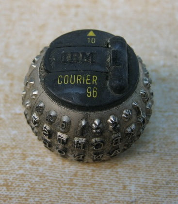 IBM Selectric Typewriter Elements Font Ball COURIER 96 10