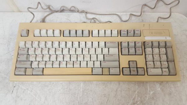 Vintage Hewlett Packard HP C1405B ABA Mechanical Keyboard Red Lettering