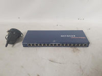 Netgear FS116 ProSafe 16 Port 10/100 Network Switch w/ Adapter