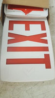 NEW Lithonia Lightning LQM S 3 R 120/277 EL N M6 LED Exit Sign White
