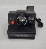 Vintage 1970's Polaroid Pronto! Land Camera with strap SX-70 Film & Flashbar