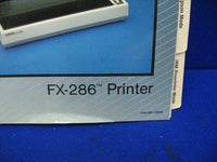 Epson FX-286 Printer User's Manual Y44199110000