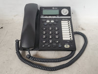 AT&T 993 Busienss Office Desktop Two Line Phone Telephone Black Handset
