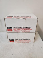NEW Lot of 53 Ibico 15222 Desktop Finishing Systems 1" Black Plastic Combs