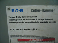 Cutler-Hammer DH321FGK 30A Fuseable Safety Switch