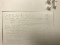 Vintage Mitsumi KFK-EA4XA Mechanical Computer Keyboard w/ 5 pin DIN cable