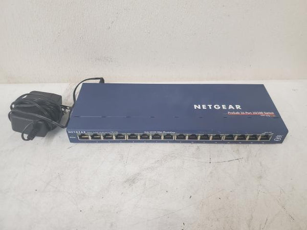 Netgear ProSafe FS116 16 Port 10/100 Ethernet Switch with Adapter