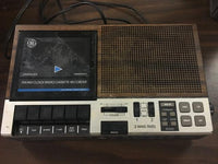 General Electric 7-4956B FM/AM Clock Radio Cassette Recorder