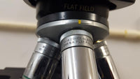 Bausch & Lomb Monocular Flat Field Laboratory Microscope with 3 Objectives