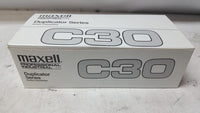 NEW Maxell C30 Professional Industrial Duplicator Series Audio Cassette 20 Pack