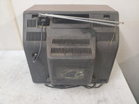 Retro Gaming Magnavox 14" CRT VHF/UHF Faux Wood Broadcast Antenna TV Television