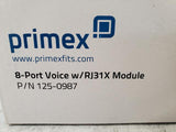 Primex 125-0987 8-Port Voice / RJ31X Module Patch Panel